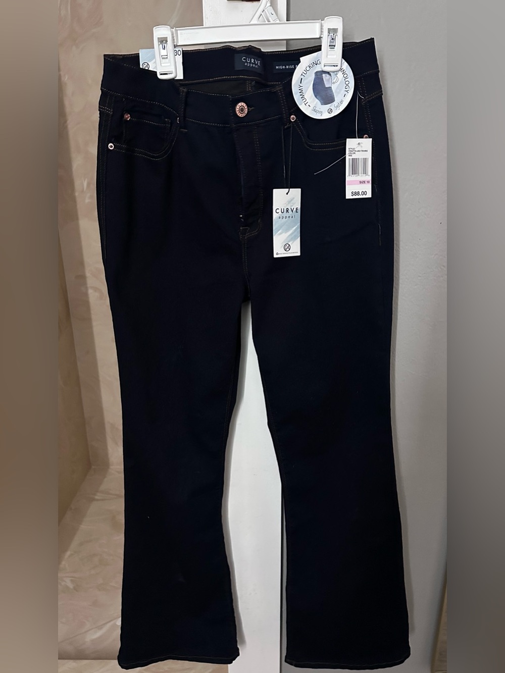 Curve Appeal Women's Dark Denim Boot Cut Jeans